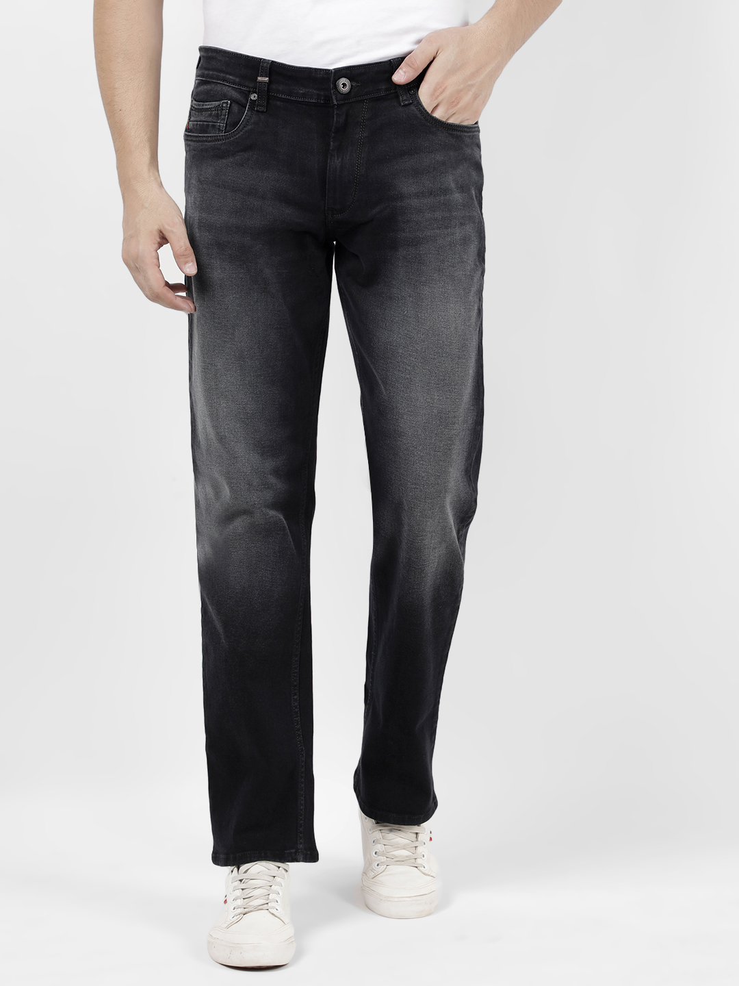 Numero Uno Men Solid Black Jeans